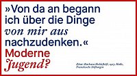 Moderne Jugend? Zitat