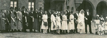 Heirat in der Moritzburg Halle (Saale) 1923, Privatbesitz