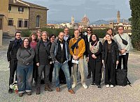 Die Exkursionsgruppe am Palazzo Pitti (© Nils Benkwitz)